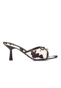 Anastasia Cow Print Heels (Brown)