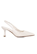 Anais Crinkle Gathered Heels (White)