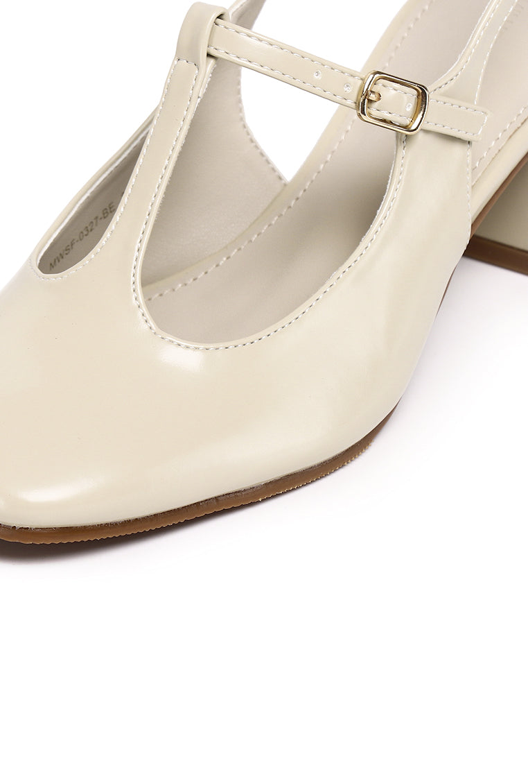 Carlos Block Pumps Heels (Beige)