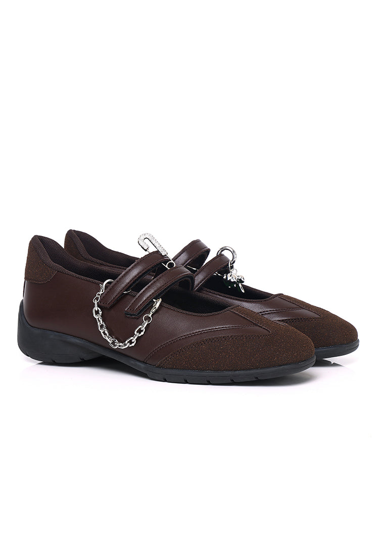 Maven Mary Jane Sneakers (Brown)