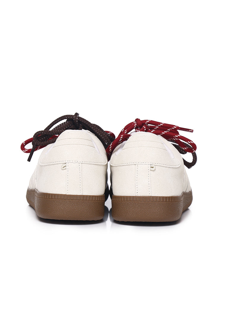 Velvia Round Toe Sneakers (Beige)