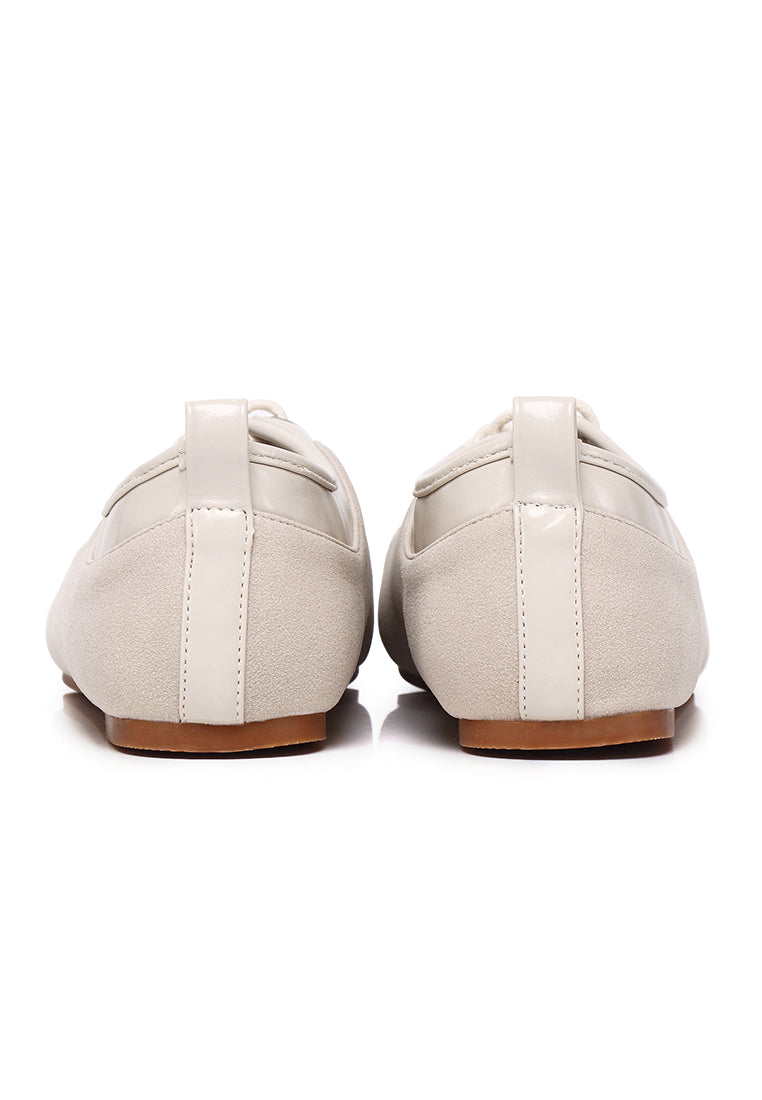 Lelli Two-Tone Ballet Sneakers (Almond)
