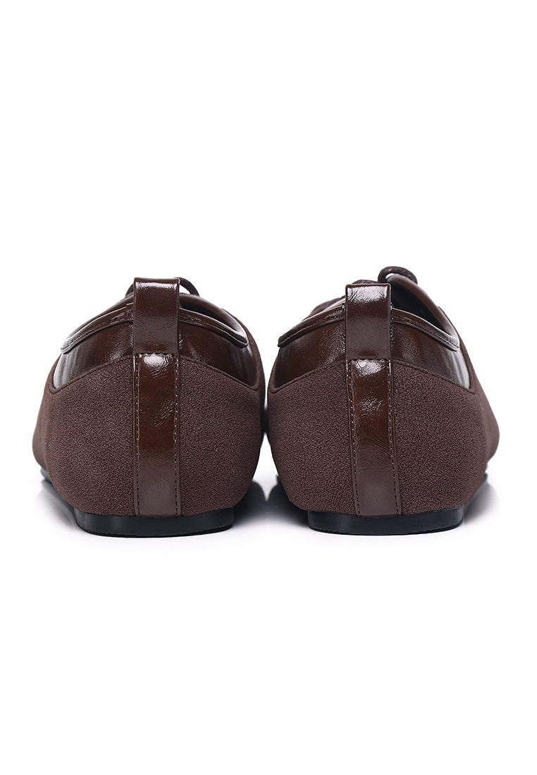 Lelli Two-Tone Ballet Sneakers (Espresso)