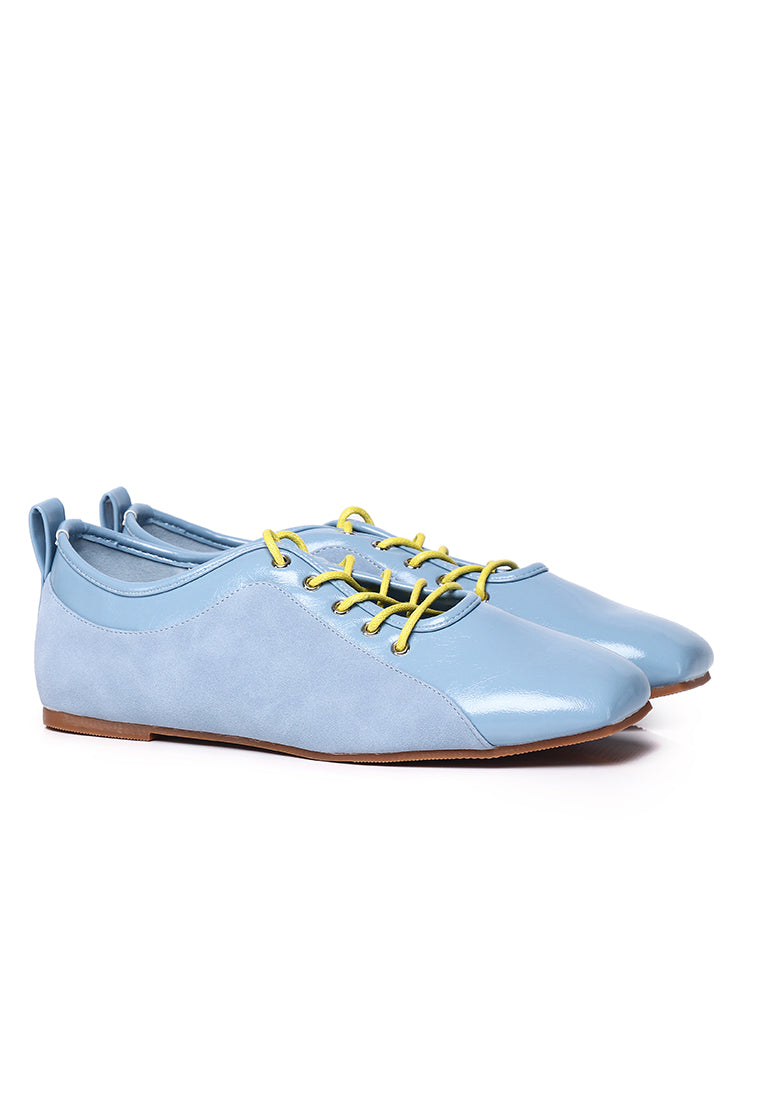 Lelli Two-Tone Ballet Sneakers (Light Blue)