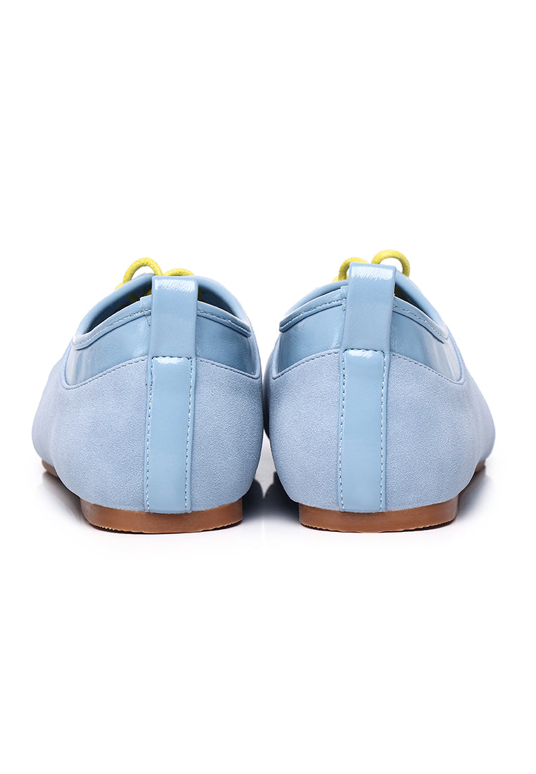 Lelli Two-Tone Ballet Sneakers (Light Blue)