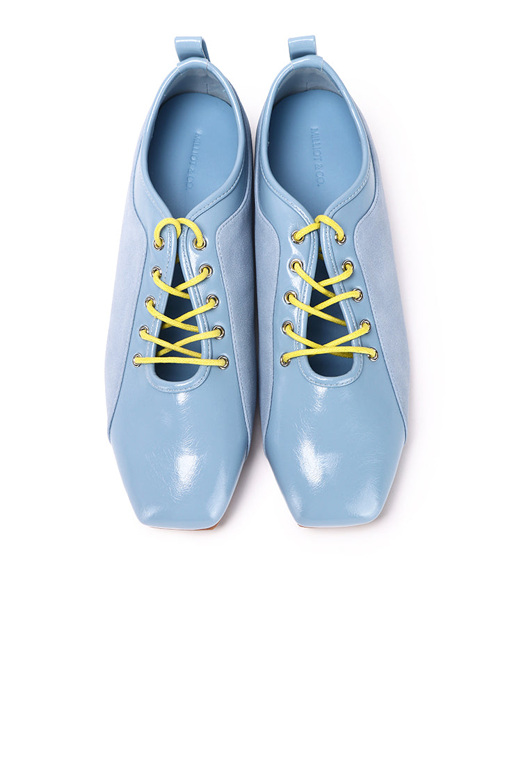 Lelli Two-Tone Ballet Sneakers (Light Blue)
