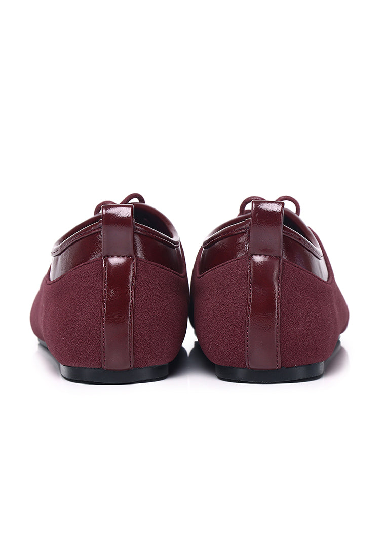 Lelli Two-Tone Ballet Sneakers (Maroon)