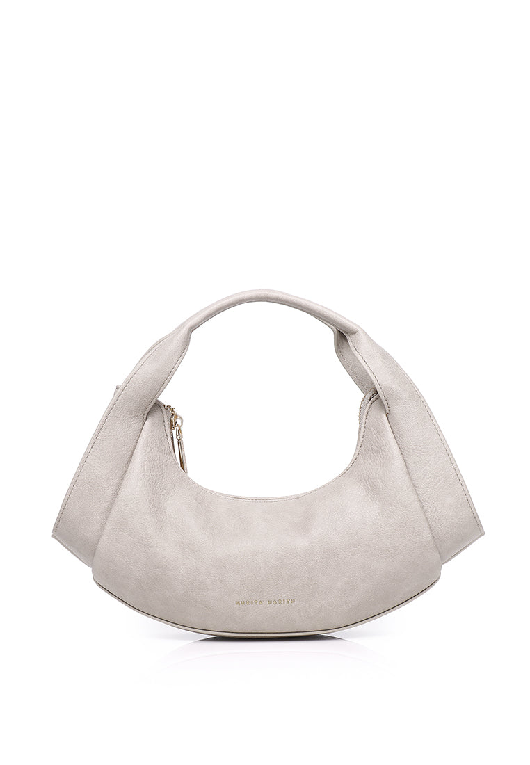 Naomi Curved Top Handle Bag (Khaki)