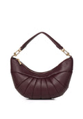 Nyra Pleated Shoulder Bag (Maroon)