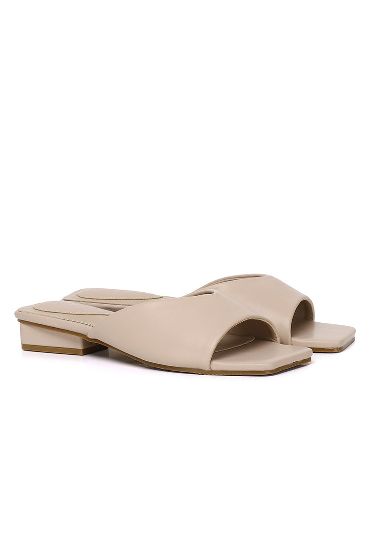 Helisa Slip Ons Sandals (Nude)