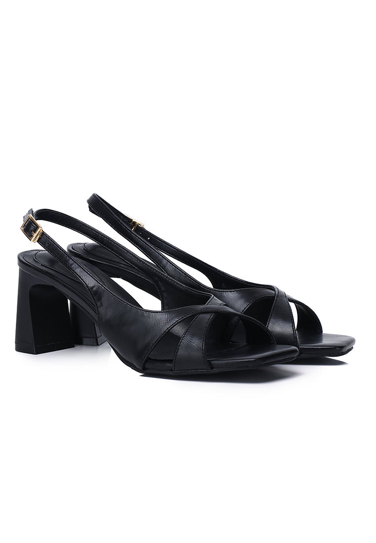 Helen Slingback Heels (Black)