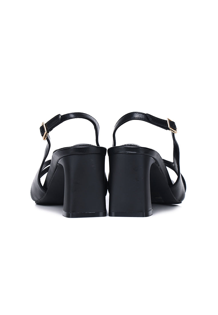 Helen Slingback Heels (Black)