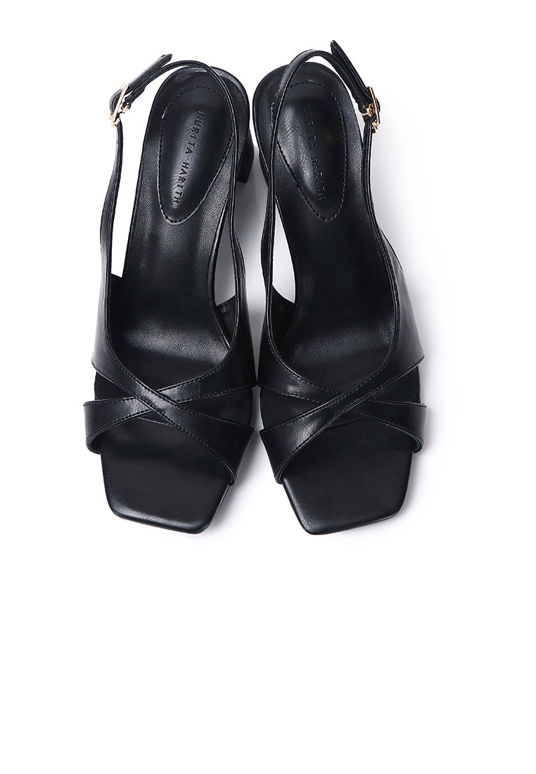 Helen Slingback Heels (Black)