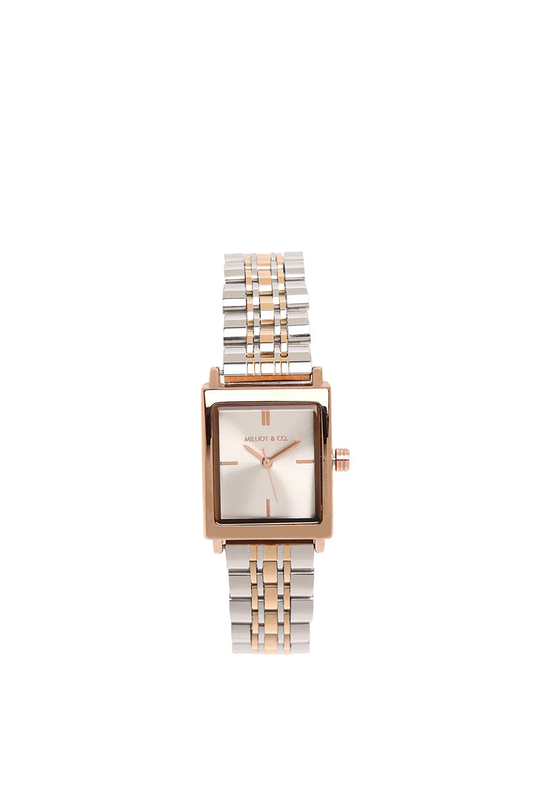 Sima Rose Gold Stainless Steel Analog Watch (Silver)