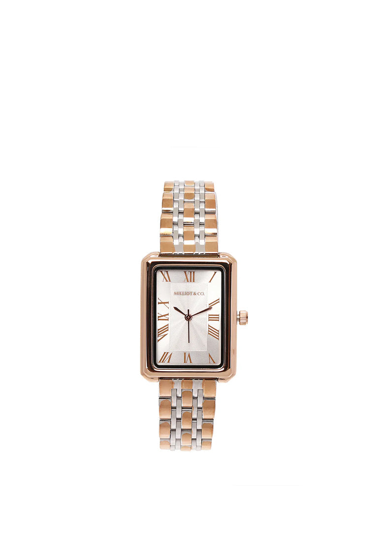 Sophia Rose Gold Metal Analogue Watch  (Salmon)