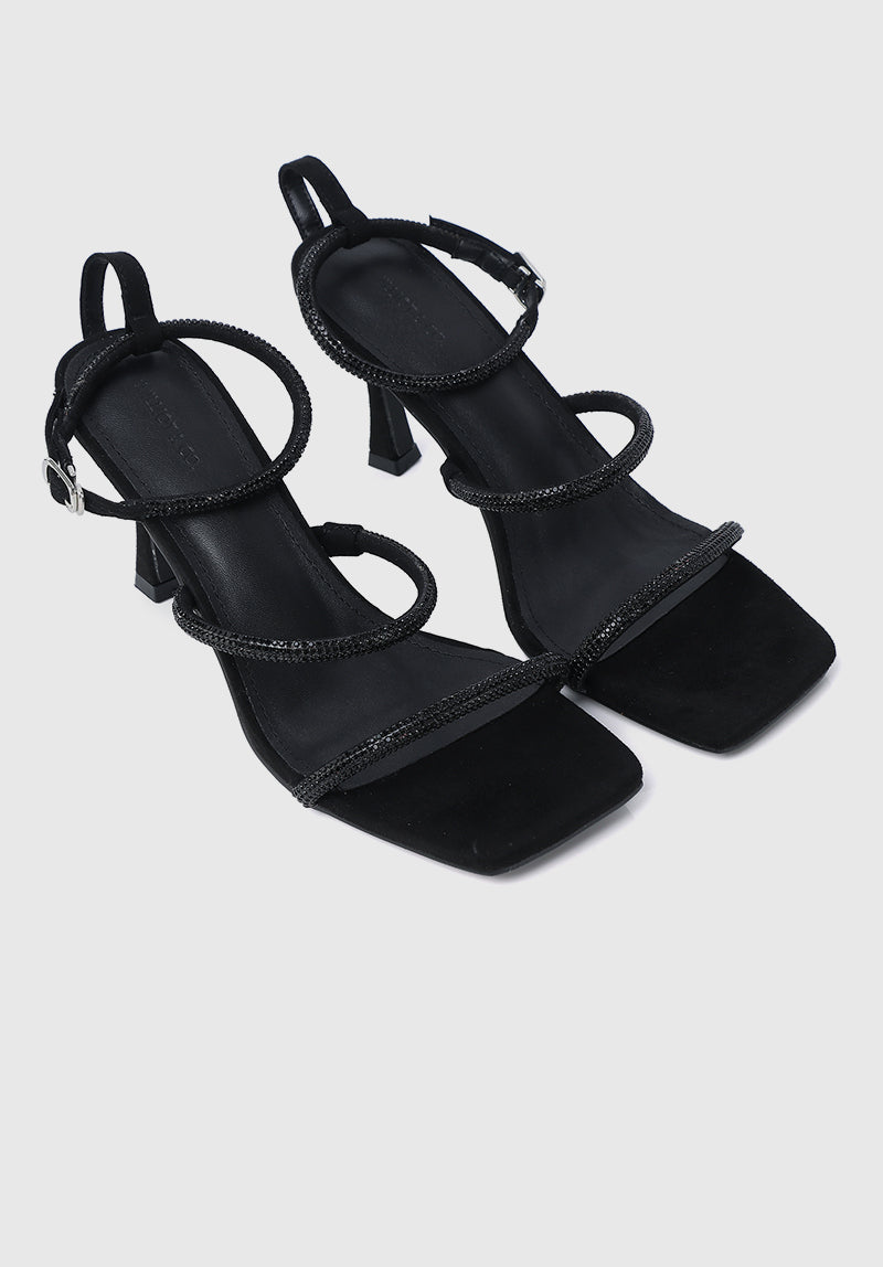 Jobeth Open Toe Heels (Black)