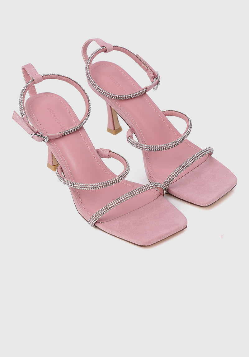 Jobeth Open Toe Heels (Pink)