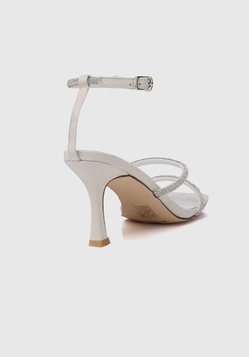 Jobeth Open Toe Heels (White)