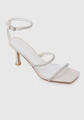 Jobeth Open Toe Heels (White)