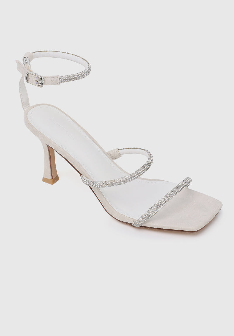 Jobeth Open Toe Heels (White)
